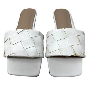 Princess Polly Koko Sandal Basket Weave Slide Slip On - 7